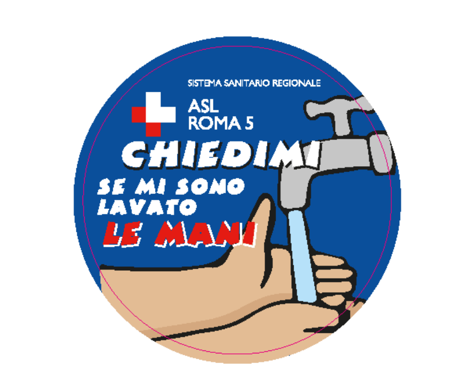 giornata mondiale igiene mani adesivo