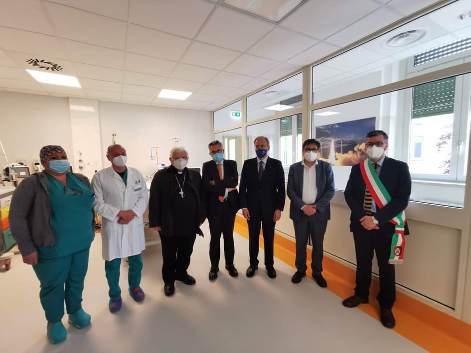 inaugurazione reparto terapia subIntesiva po colleferro gruppo
