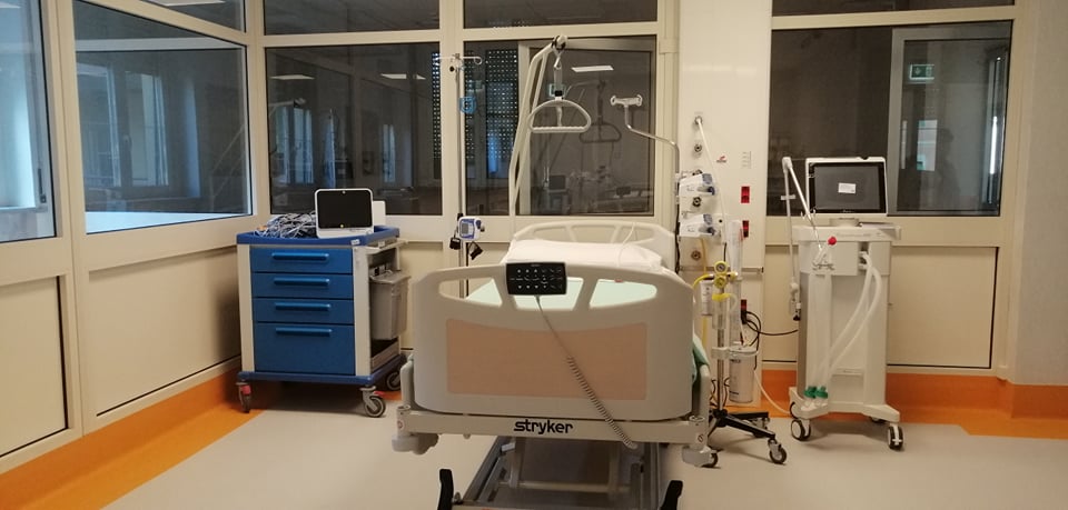 inaugurazione reparto terapia subIntesiva po colleferro letto